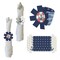 Big Dot of Happiness Ahoy - Nautical - Baby Shower or Birthday Party Paper Napkin Holder - Napkin Rings - Set of 24